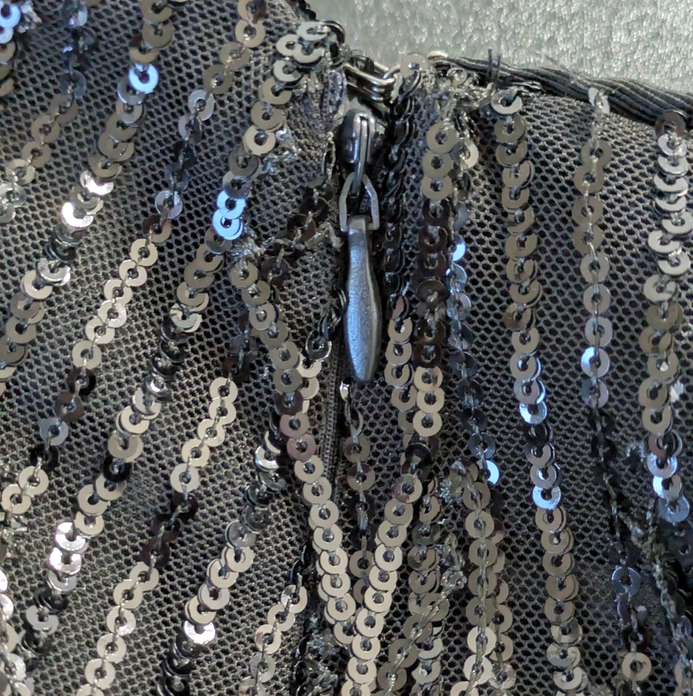 LOFT Fringe Sequin Mini Skirt - Picture 5 of 7